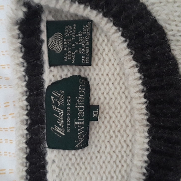 Marshall Field’s Vintage Mens Bulky Winter Sweater Size XL - Picture 4 of 4
